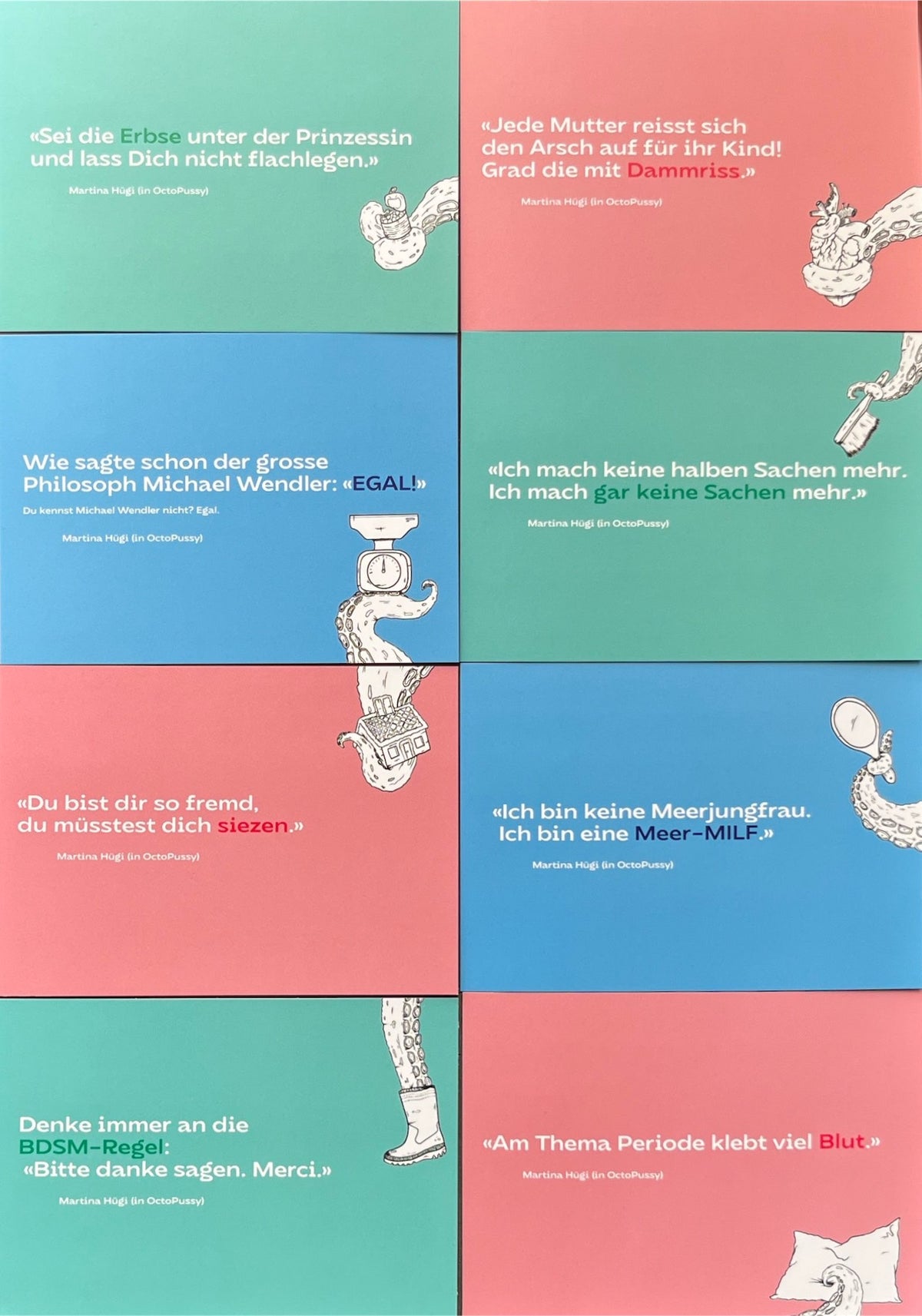 Postkarten-Set «Octopussy»
