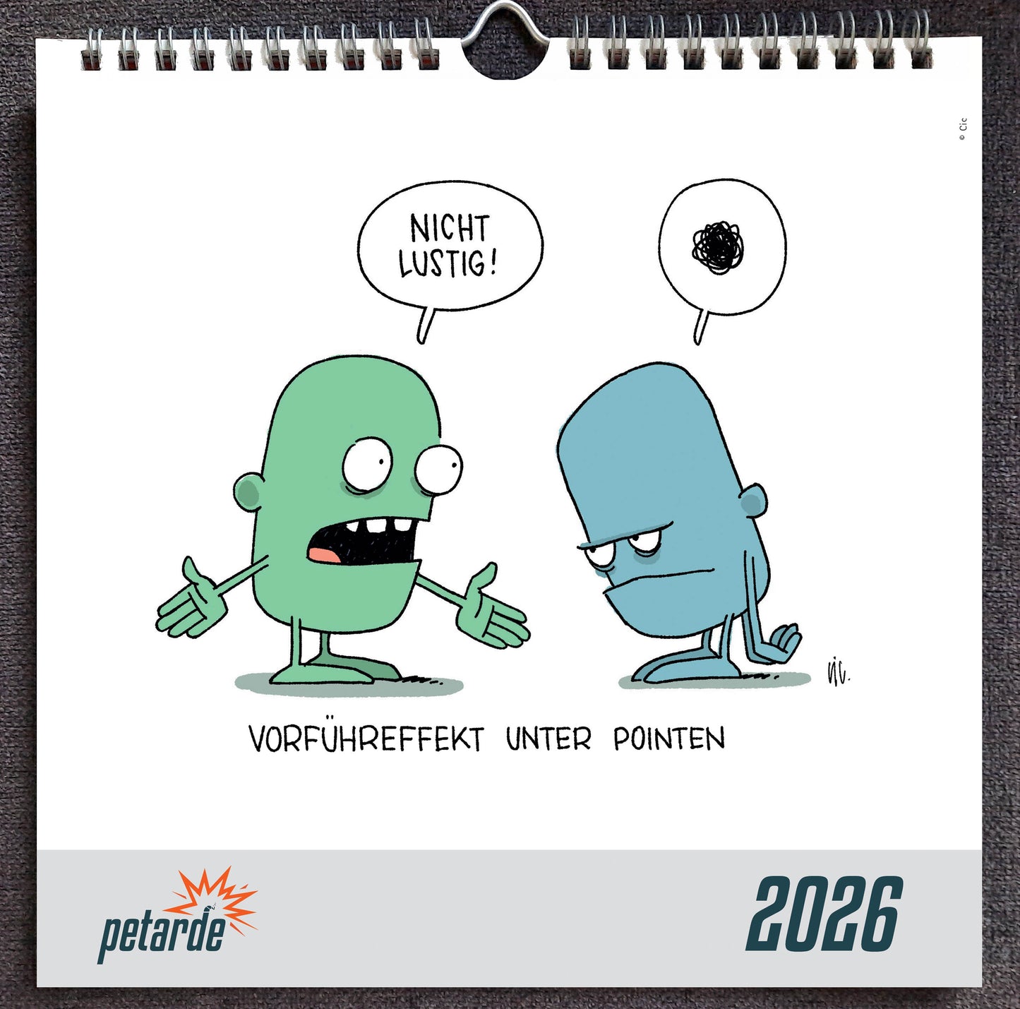 Wochenkalender 2026: Humor für jede Woche