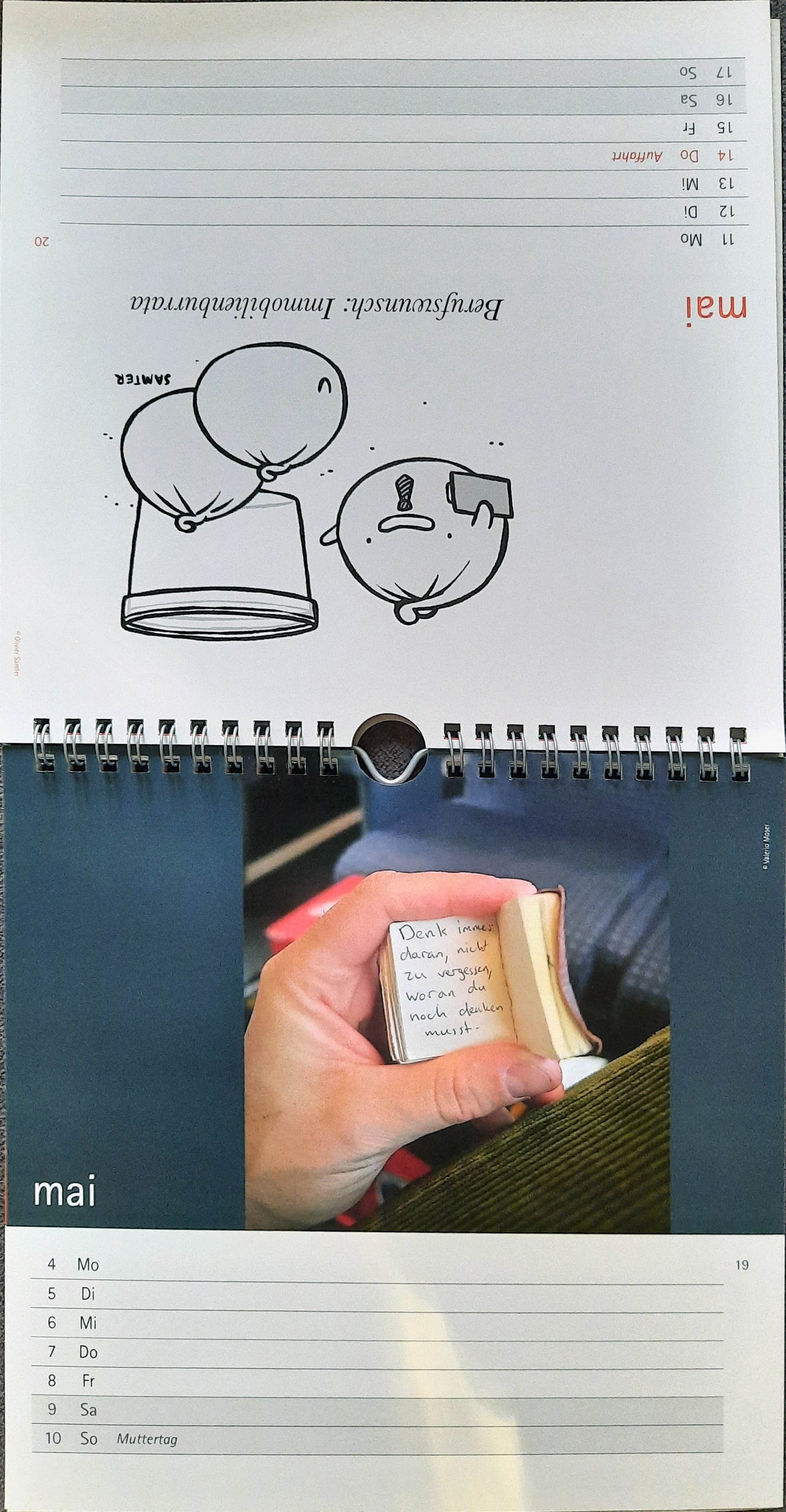 Wochenkalender 2026: Humor für jede Woche